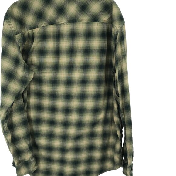 Carhartt Men's rugged flex Hamilton Plaid Western snap Shirt Size Large Green - Picture 7 of 9